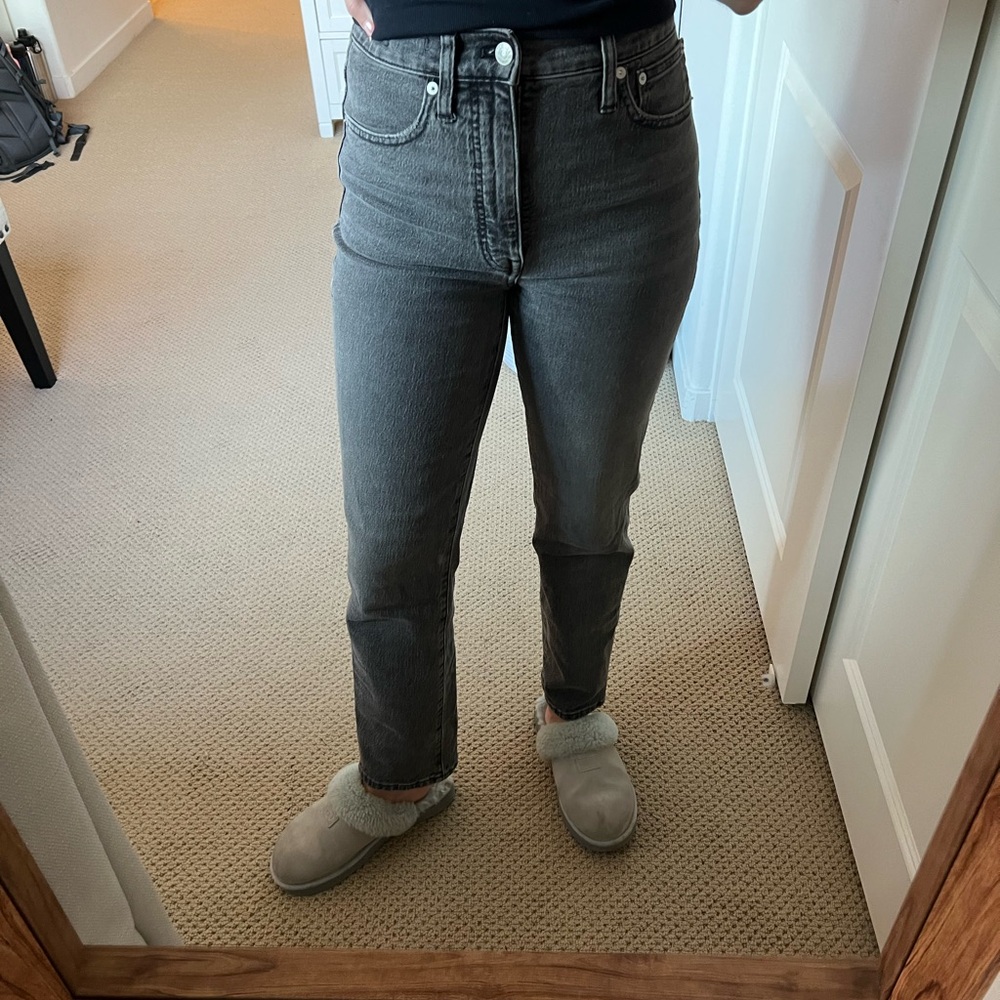 Madewell Perfect Vintage Straight Jean Black Wash